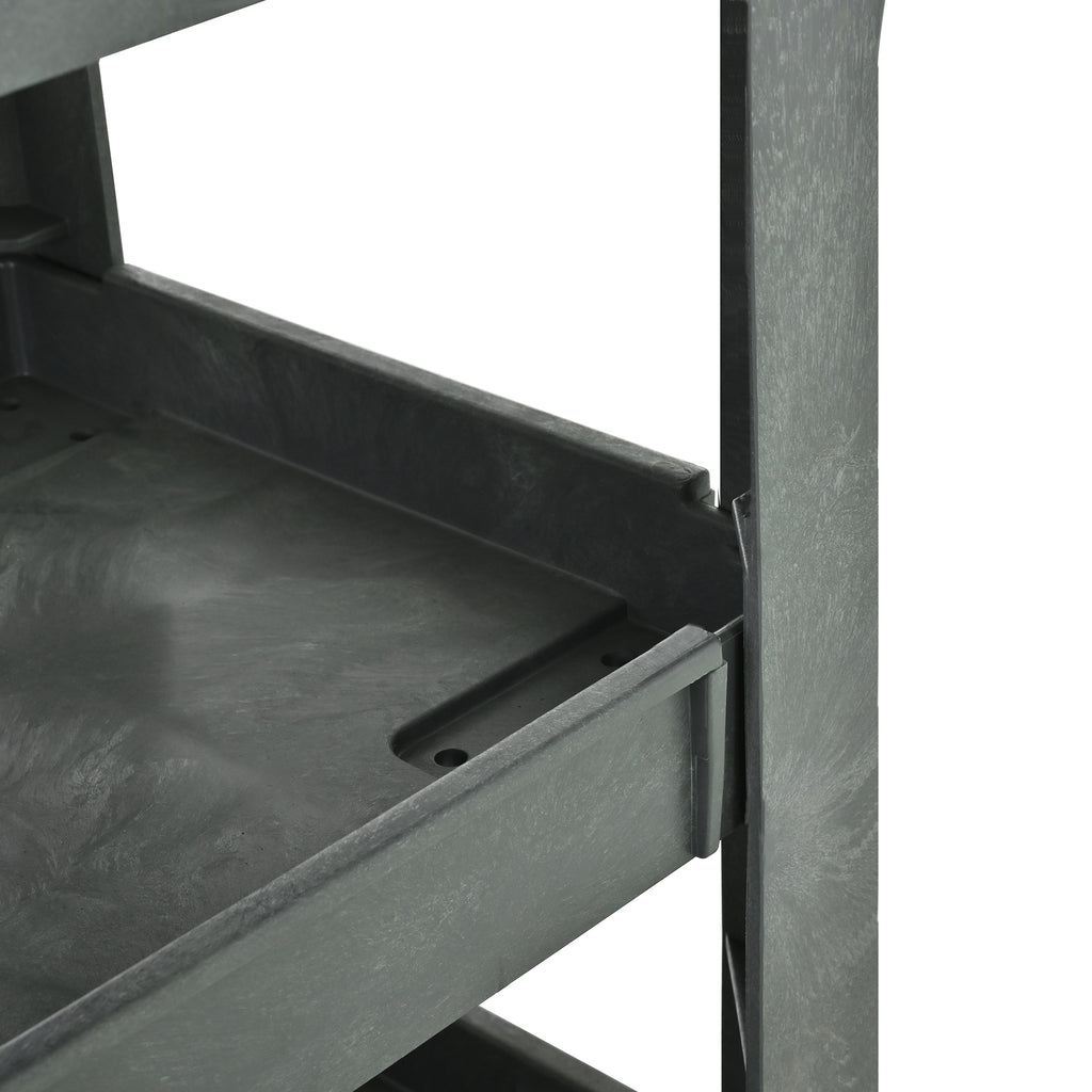 3 Layers Rolling Utility Cart with Wheels - Heavy-Duty Capacity