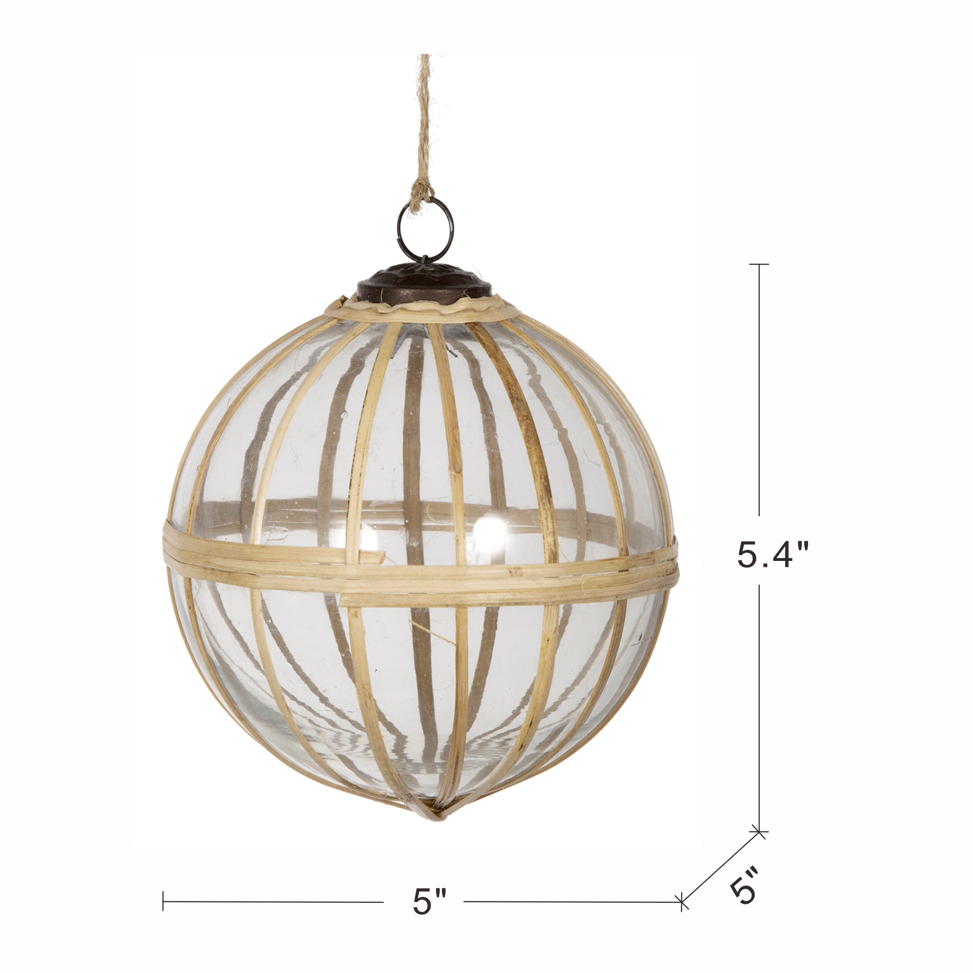 D5" X-Mas Hanging Ornament, Set of 2