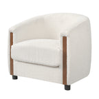 31.8" Modern Curved Barrel Accent Chair