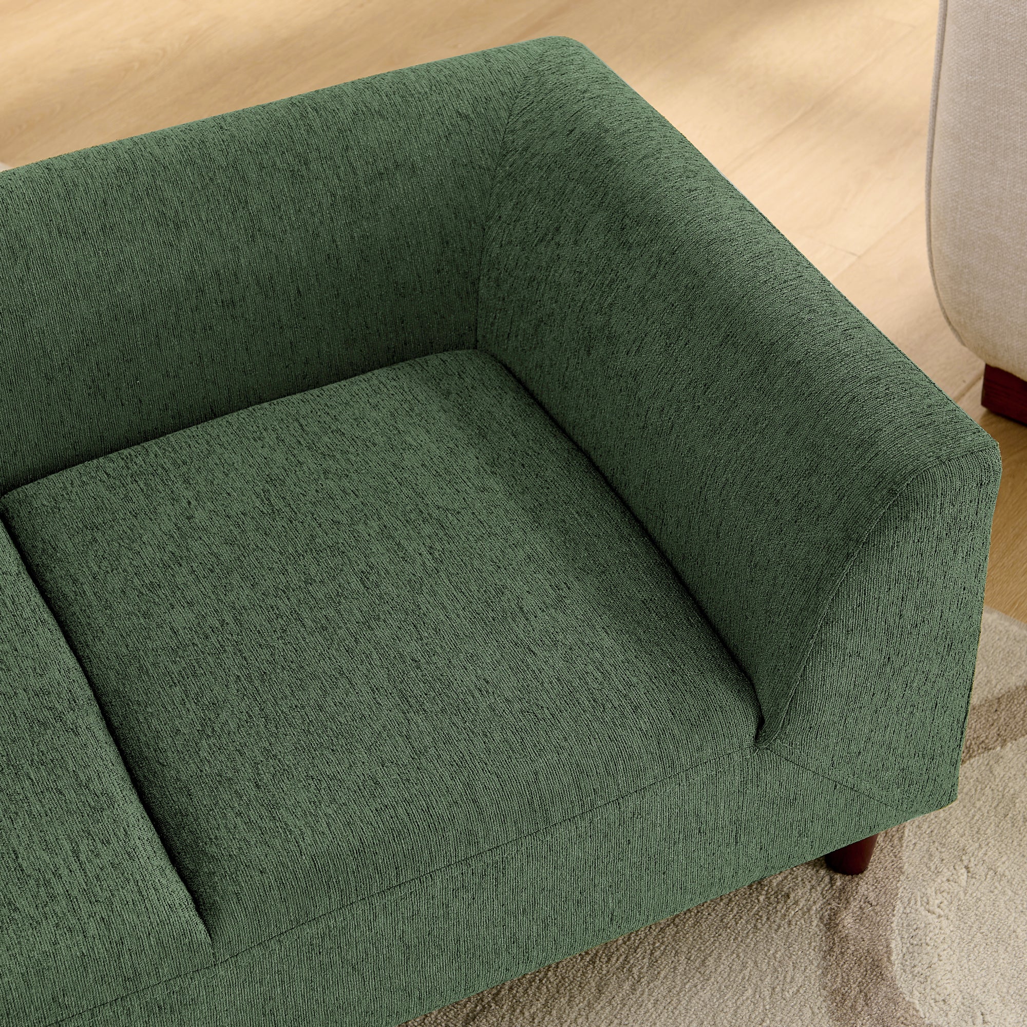 Modern Rectangular Pet Sofa with Backrest and Armrests