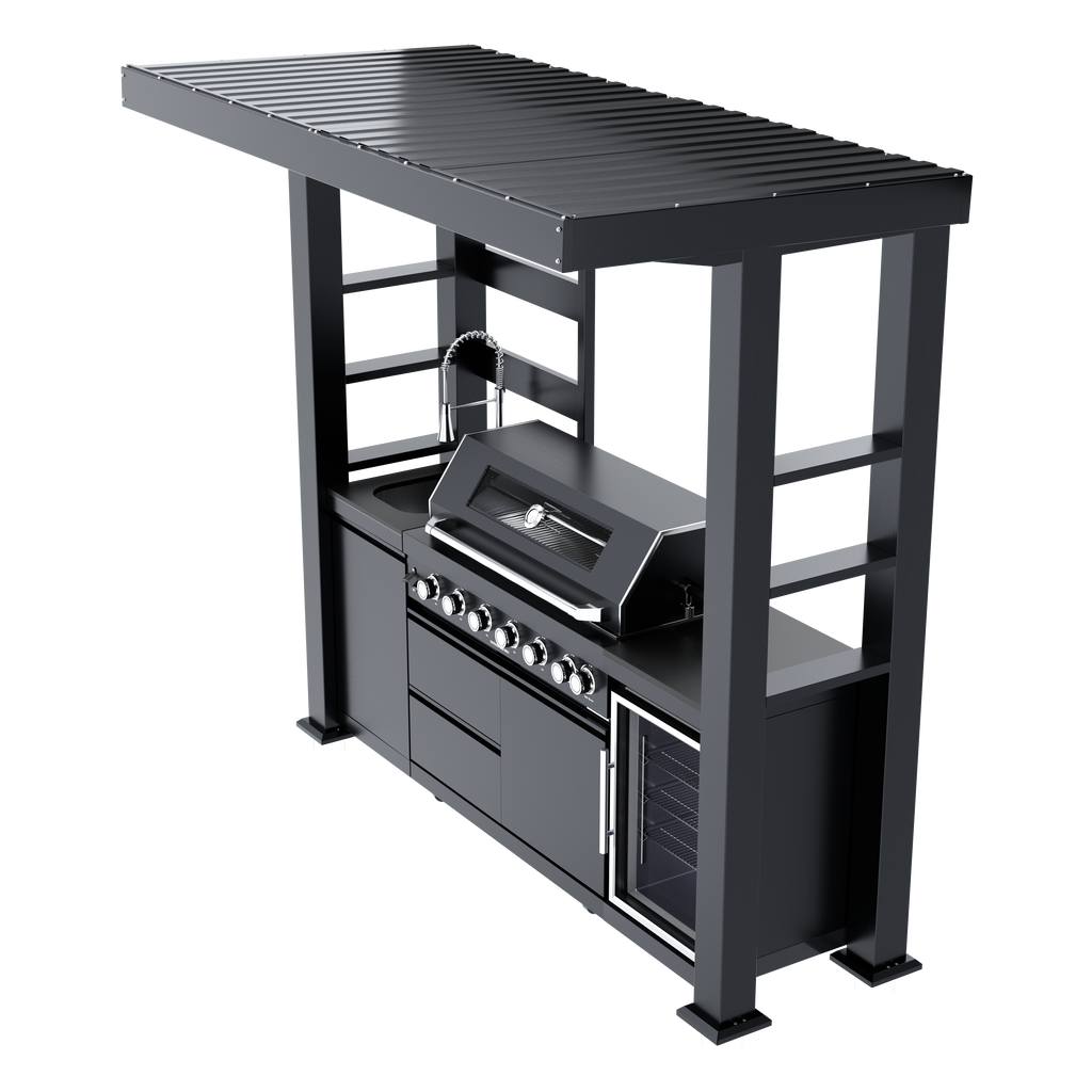 94-Inch Deluxe Stainless Steel Gas Outdoor Kitchen Barbecue Grill
