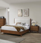 Walnut Color 3-Piece Bedroom Set