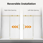 Frameless Single Sliding Soft-Close Shower Doors
