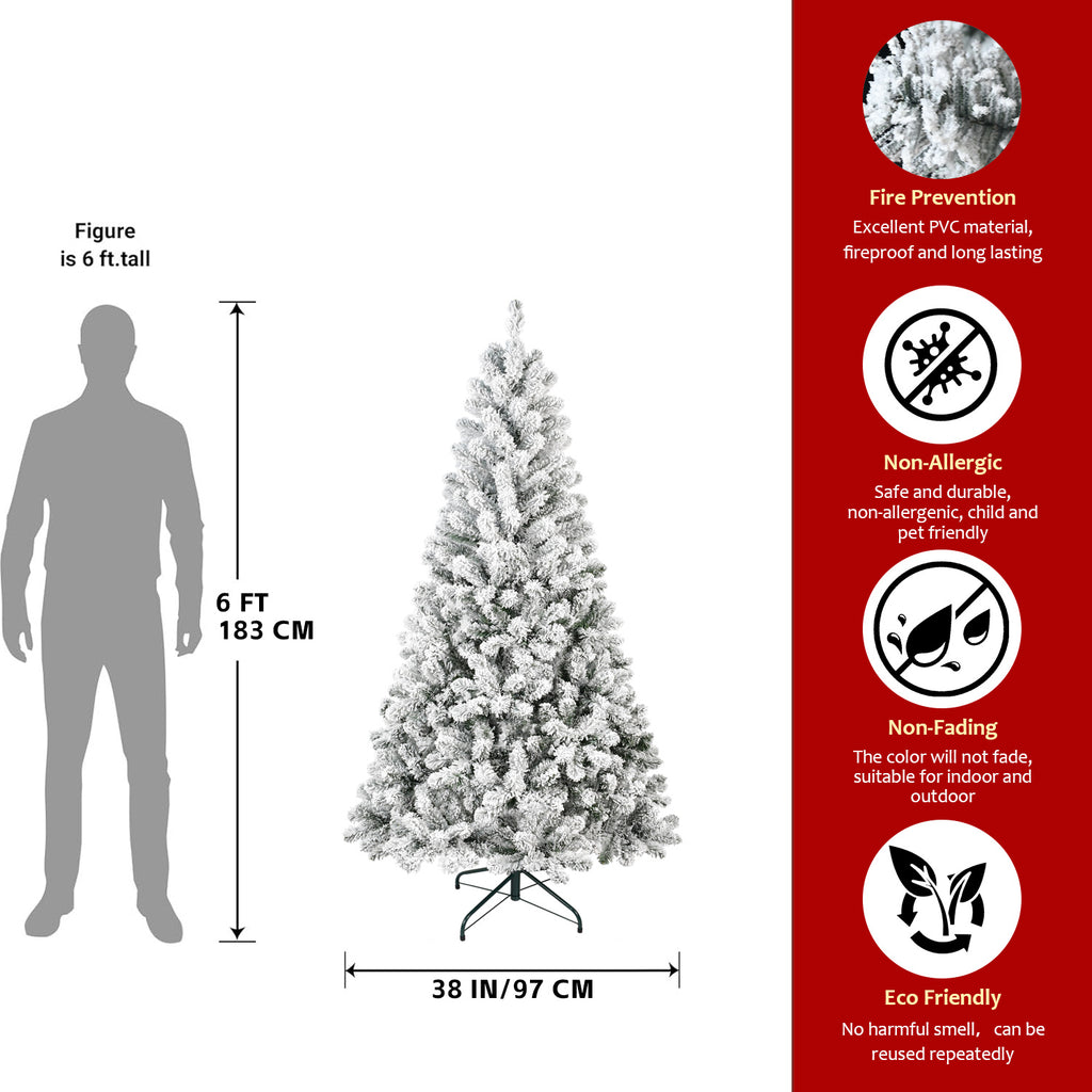 5FT Flocked Christmas Tree