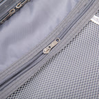 Light Gray 4-Piece Spinner Wheel Luggage Set with Cosmetic Case