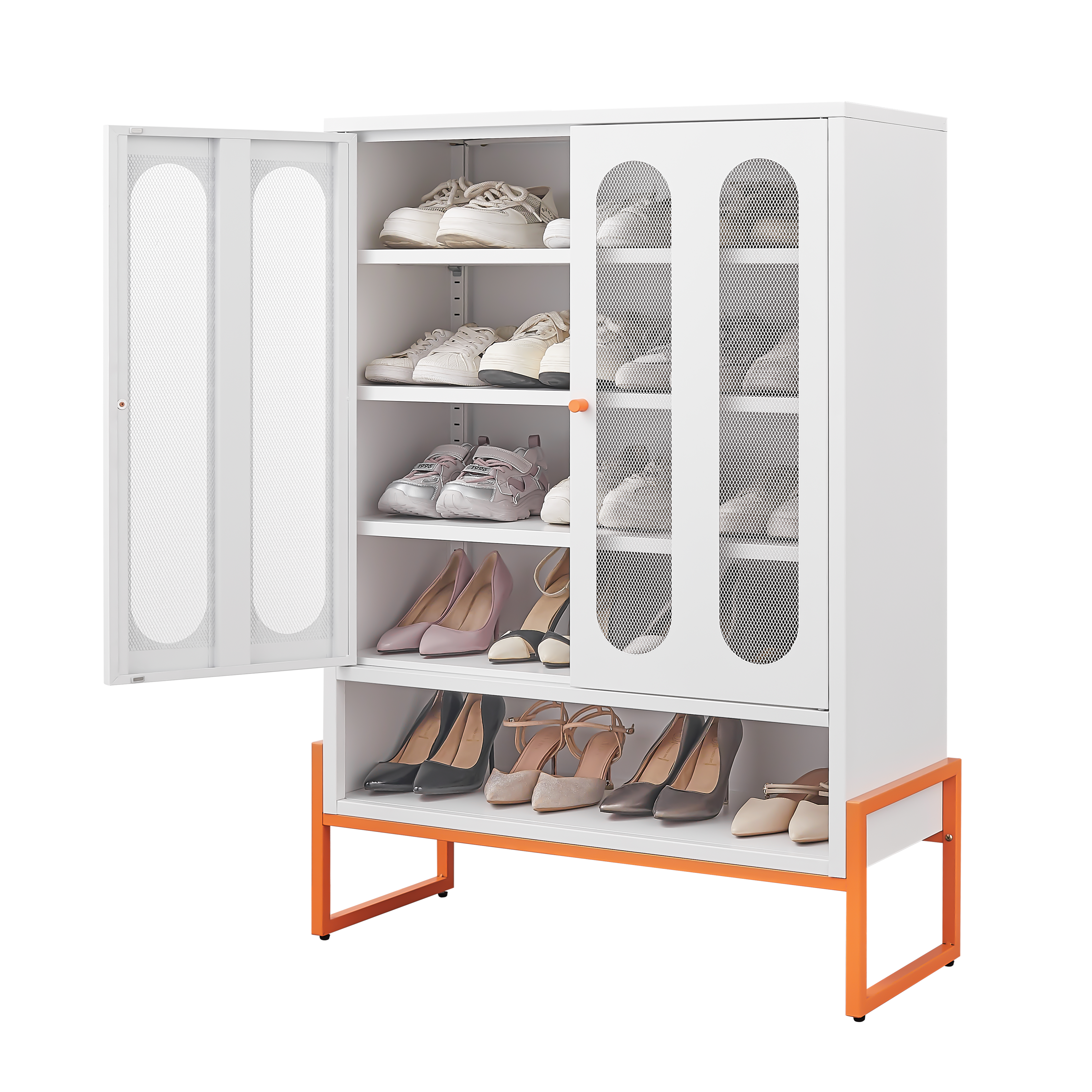 Modern Minimalist Double Door Shoe Cabinet