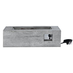 U_STYLE Outdoor Rectangular Propane Fire Pit 40000 BTU