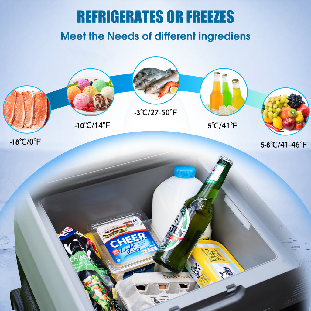 52Qt Car Freezer Portable Refrigerator