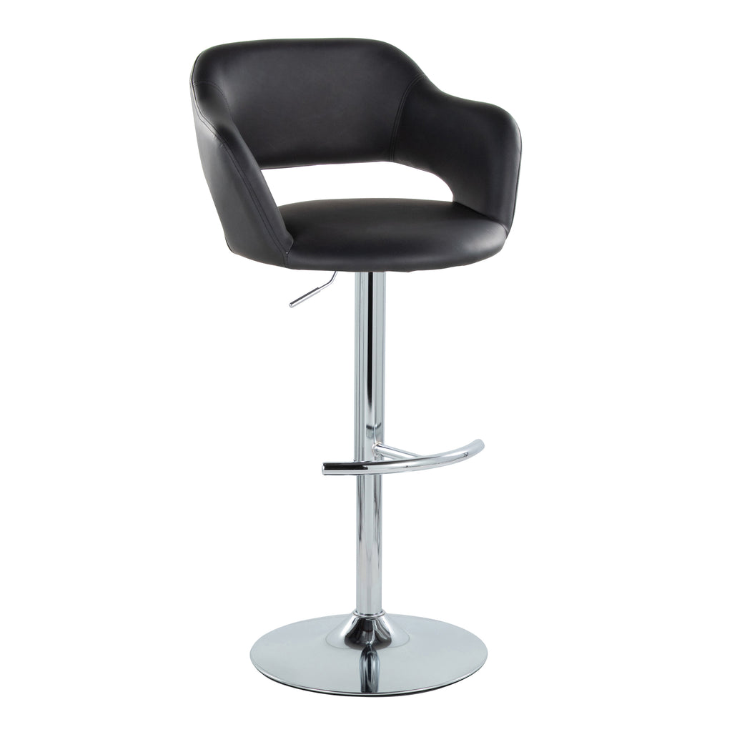 Contemporary Adjustable Barstool with Swivel