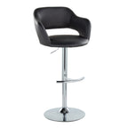 Contemporary Adjustable Barstool with Swivel