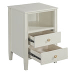 Winston 2-Drawer Storage Nightstand - Antique