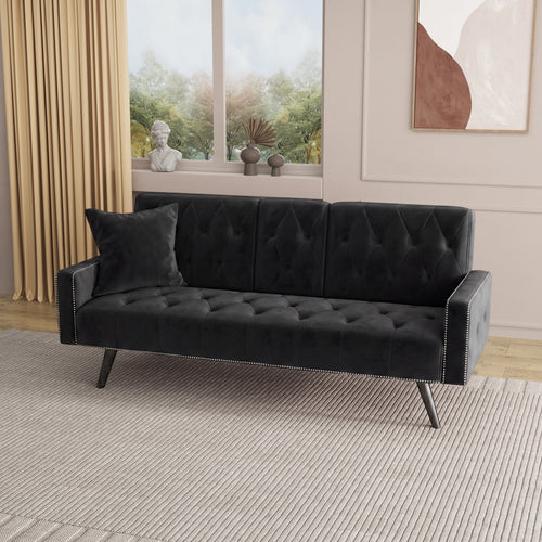 1730 Sofa Bed Armrest with Nail Head Trim