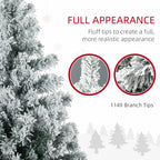 7.5ft Tall Prelit Artificial Christmas Tree