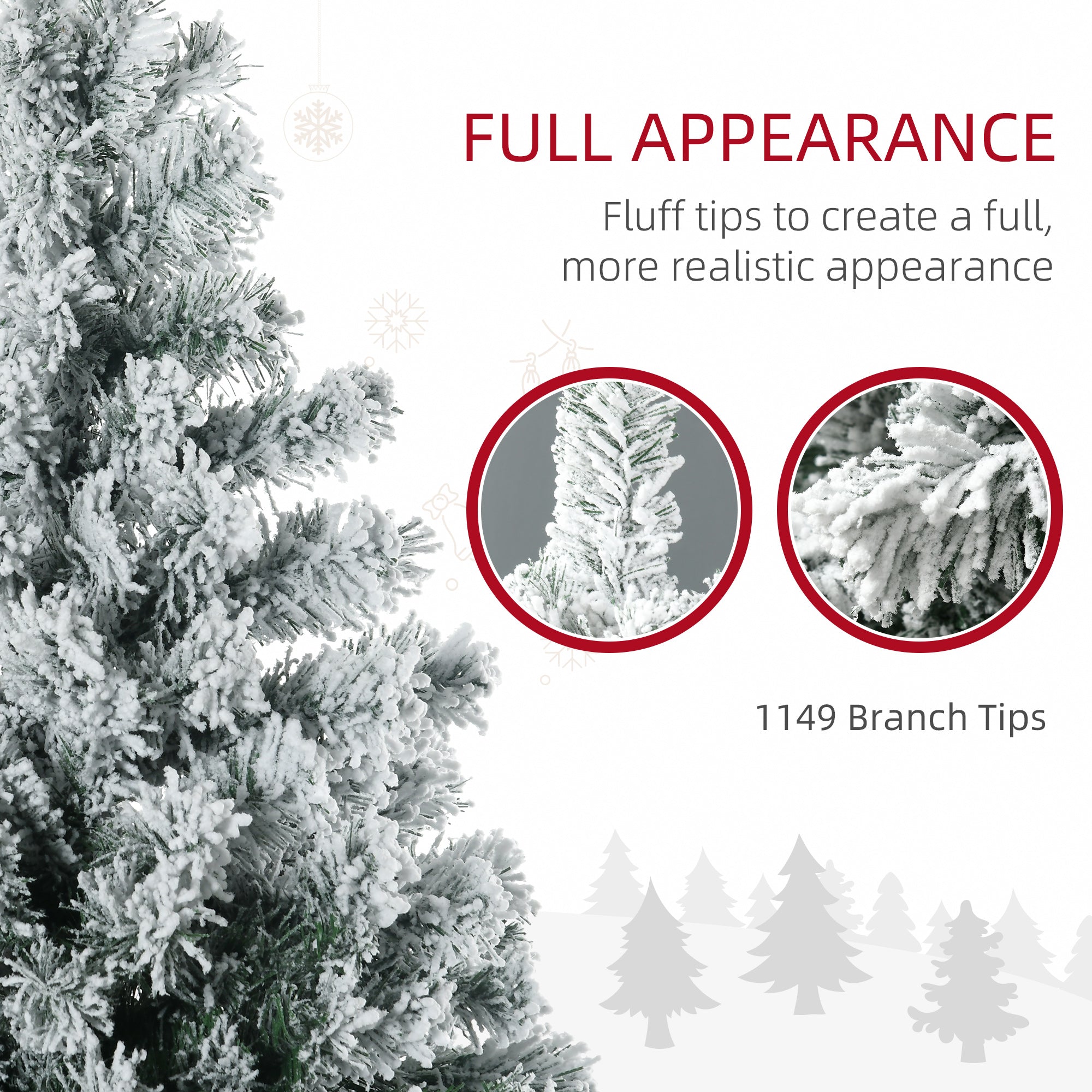 7.5ft Tall Prelit Artificial Christmas Tree