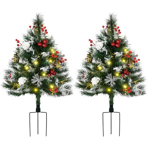 Artificial Christmas Tree - Festive Outdoor Christmas Porch Decor Set