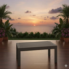 43" x 24" All-Weather Metal Outdoor Coffee Table
