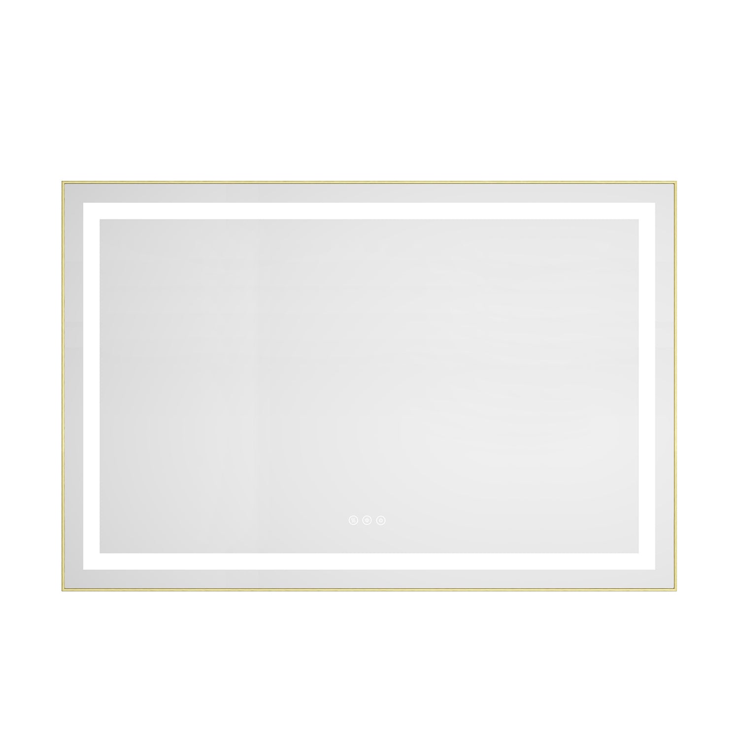 48" x 32" LED Bathroom Mirror with Front and Backlight