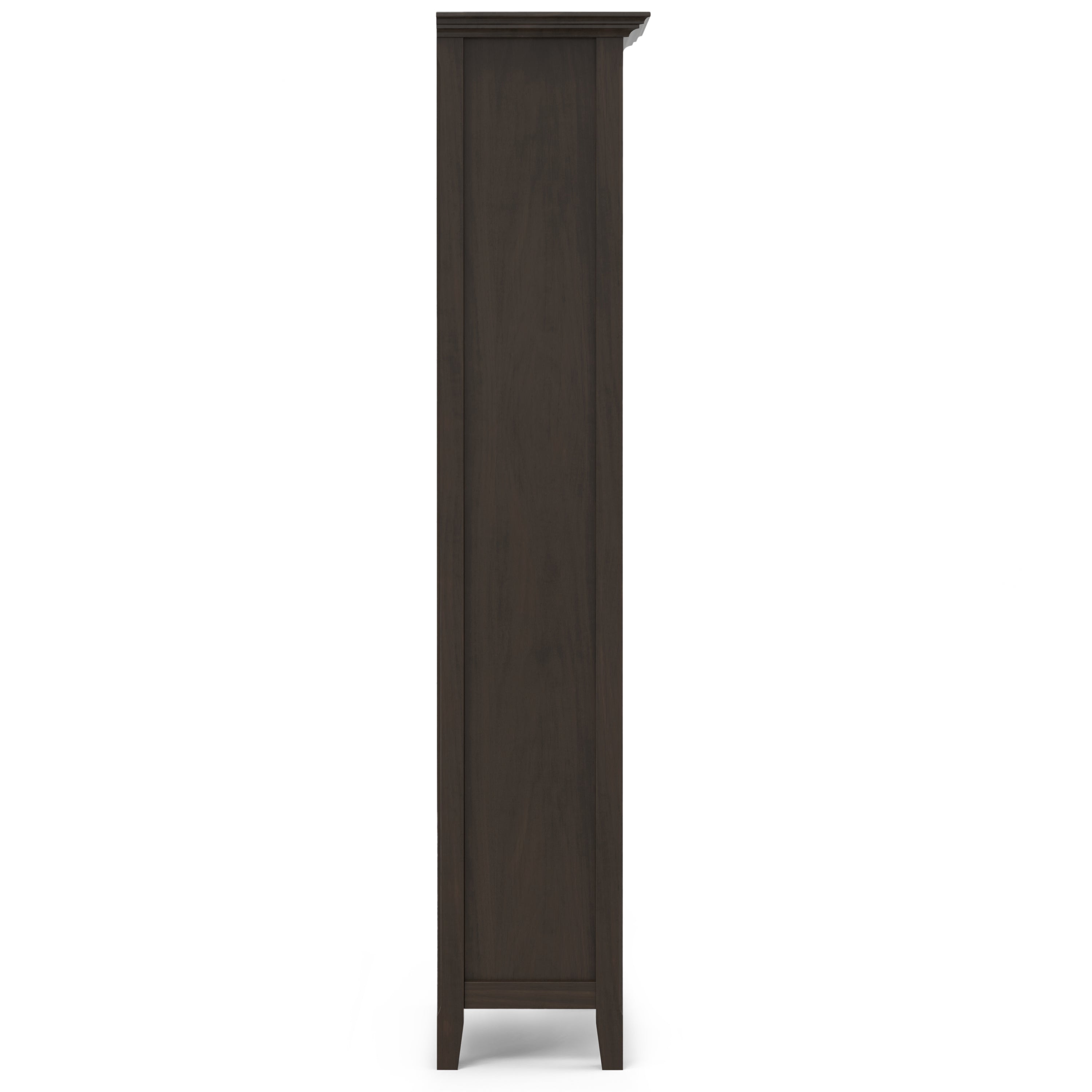 Amherst 24 Inch Solid Wood 5 Shelf Bookcase in Hickory