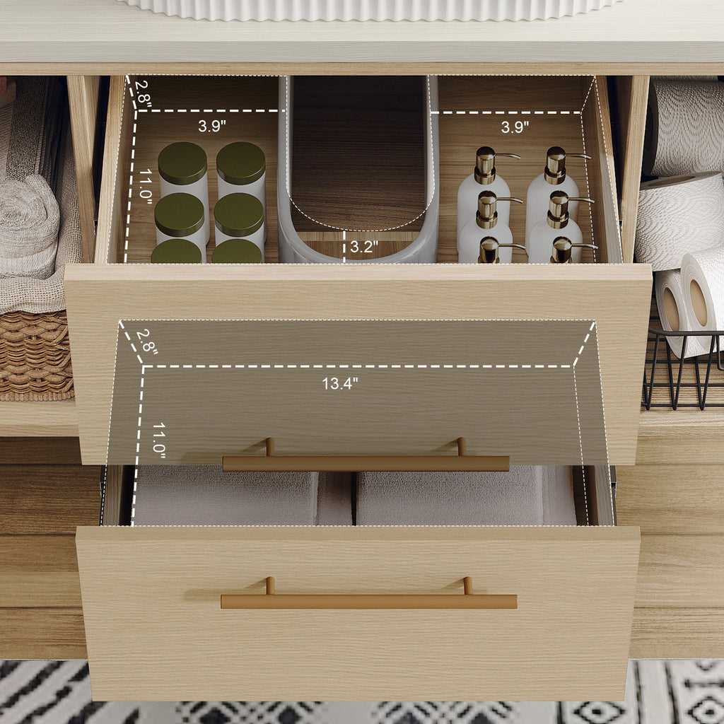 Modern 39.3 Wall-Mounted Bathroom Vanity
