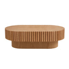43.70 Inch Modern Handcraft Drum Coffee Table
