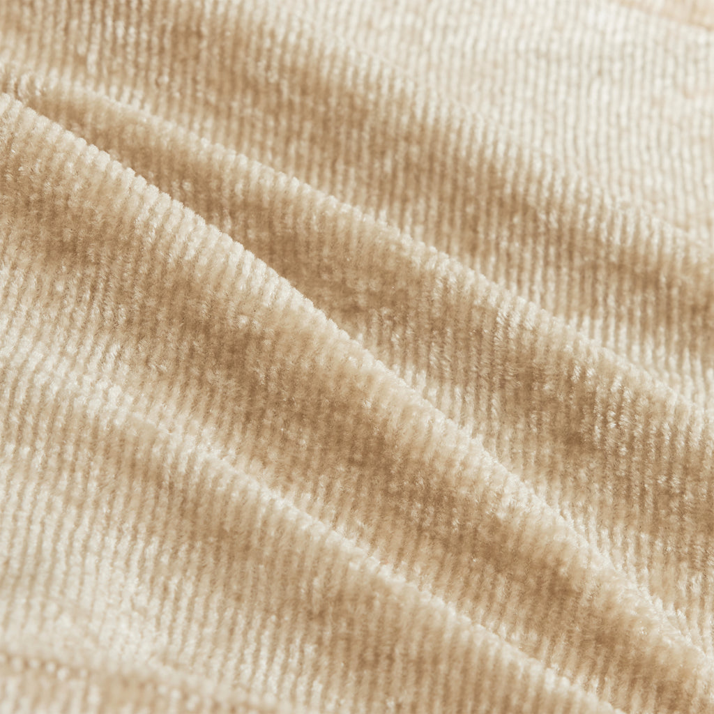 Armless Sofa Velvet-Light Camel