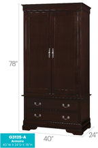 Elegant Cappuccino Storage Armoire