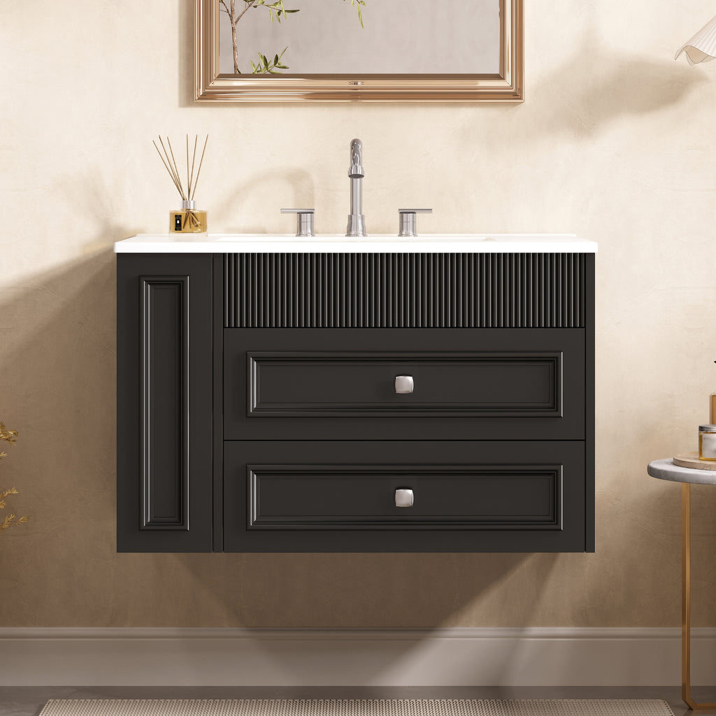 30'' Wall Mounted Bathroom Vanity