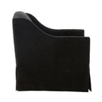 Luisa Skirted Swivel Accent Chair - Mink