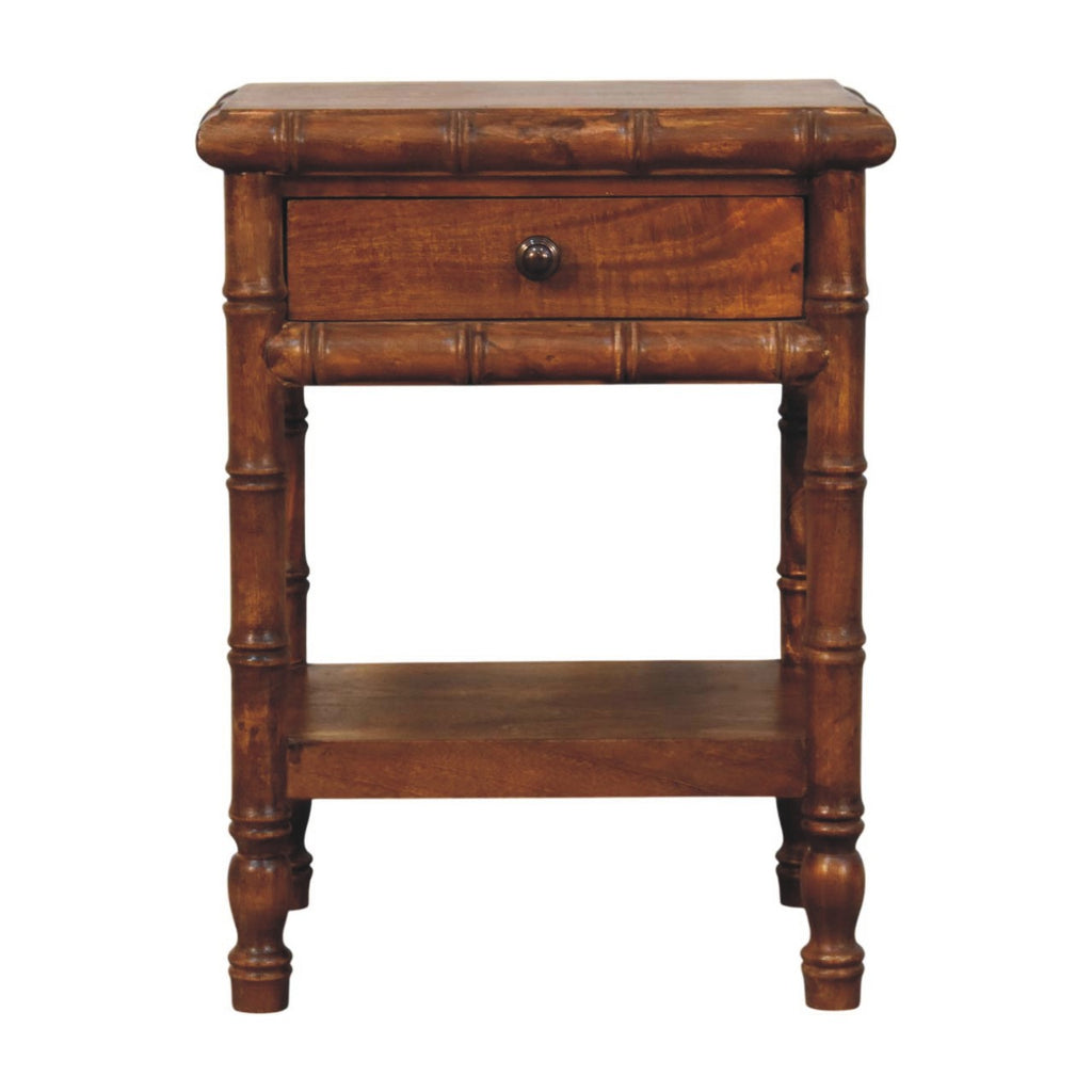 Solid Wood Bamboo Heritage Bedside Table