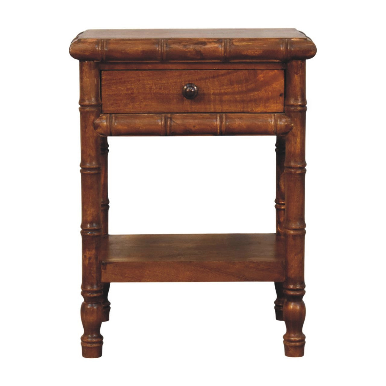 Solid Wood Bamboo Heritage Bedside Table