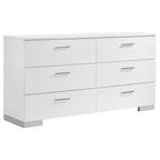 August Glossy Modern Bedroom Set