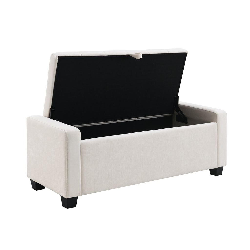 48" Ottoman with Storage and Safety Hinge