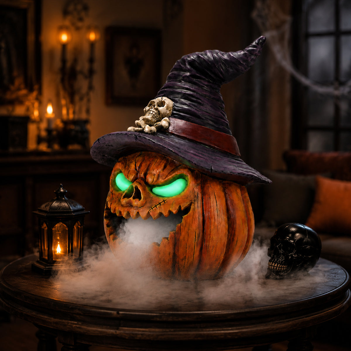 Halloween Jack-O'-Lantern Pumpkin Mist Maker Ornament