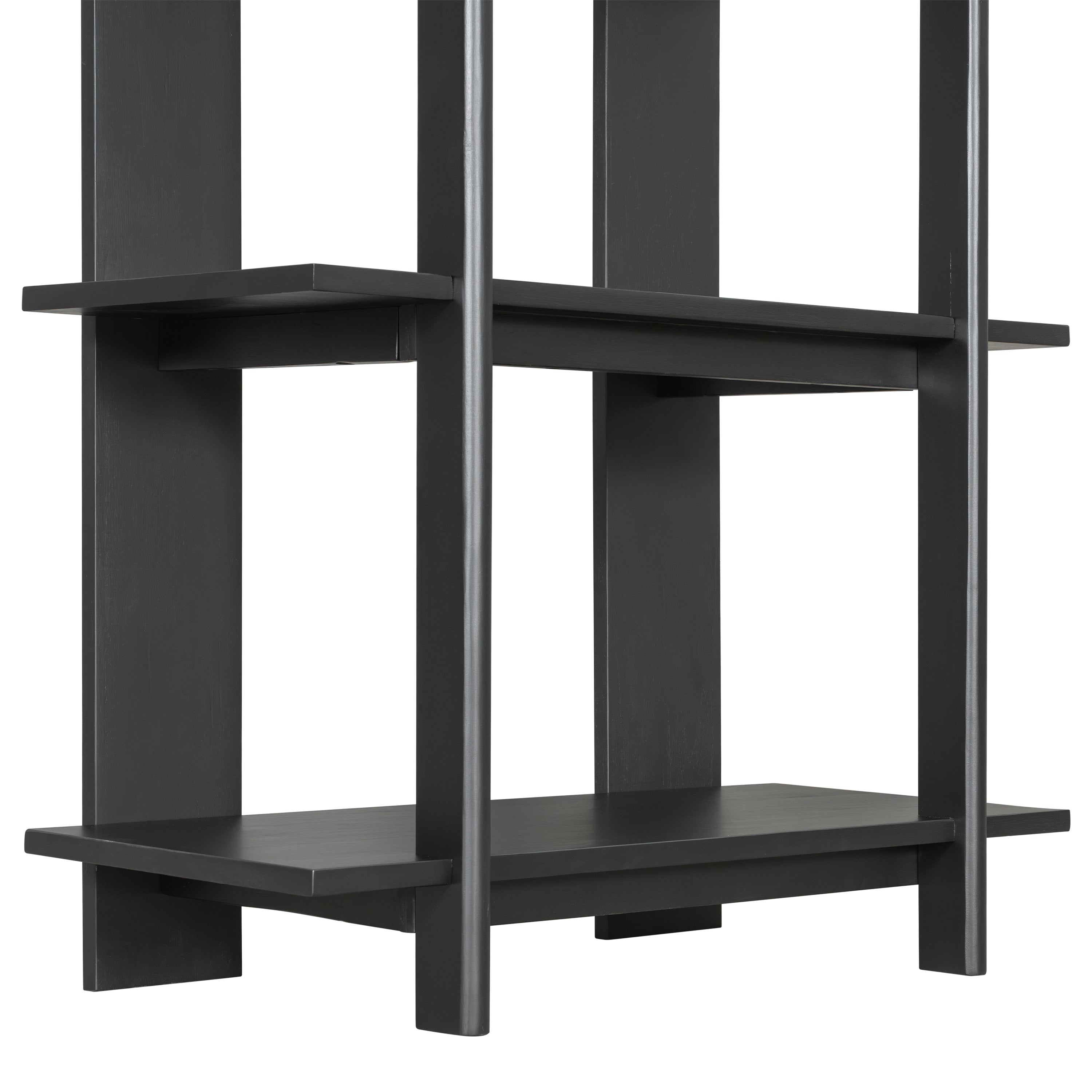 4-Tier Wooden Open Bookcase