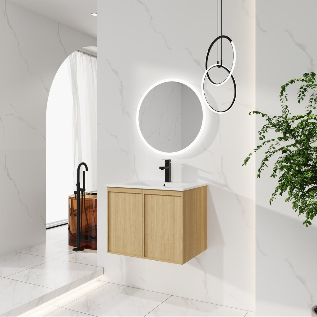24" Floating Bathroom Vanity with Sink
