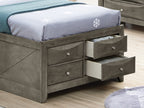 Stylish Contemporary Twin Bed With Storage