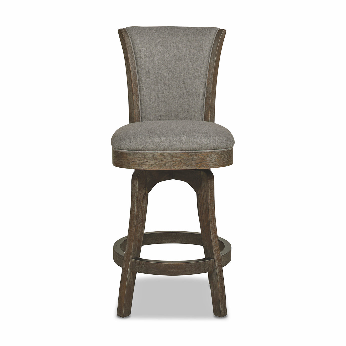 Henry 27" Armless Swivel Counter Height Bar Stool, Heathered