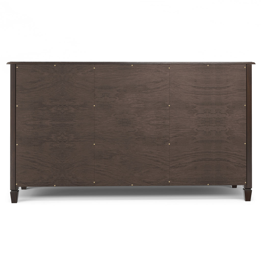 Connaught 60 Inch Wide Solid Wood Storage Cabinet Buffet in Chestnut