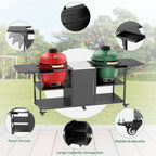Outdoor Grill Cart for Two Big