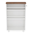 20" Slim Storage Cart – 4-Tier Narrow Rolling Kitchen Utility Cart