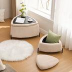 29.9" Wide 2-Piece Upholstered Storage Ottoman Set