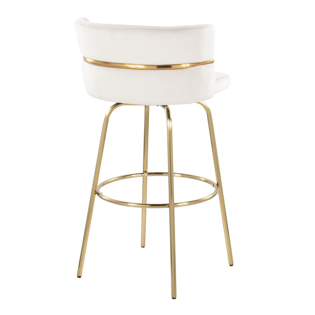 30" Fixed-Height Barstool with Swivel