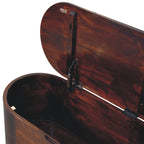 Solid Wood Light Rounded Lid-up Blanket Box