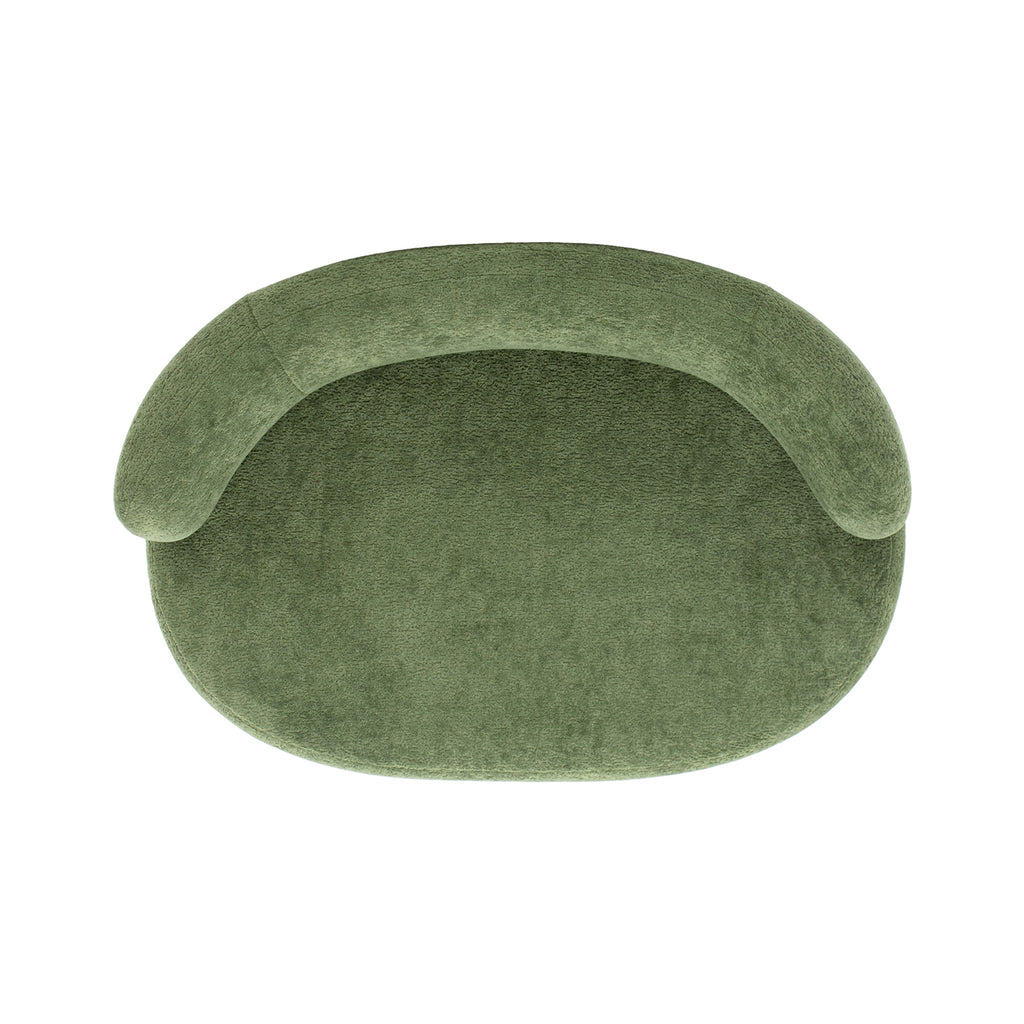 Shep 36" Curved Dog Sofa Bed Medium Moss