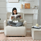 Oversized Chair with Storage Ottoman