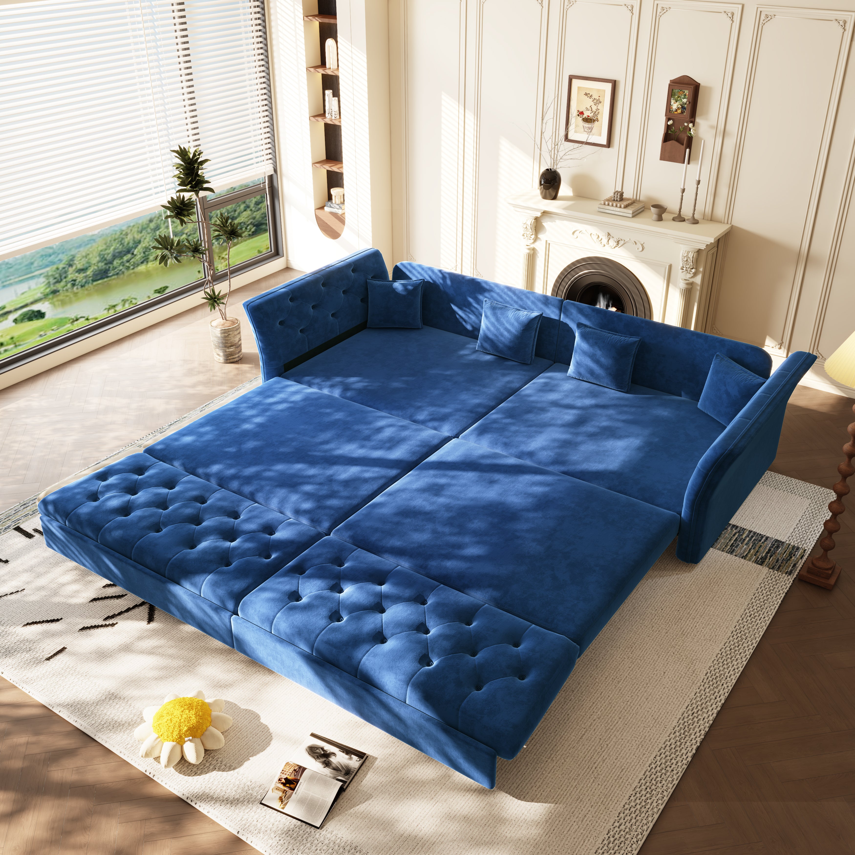 100" Oversize Pull Out Sofa Bed
