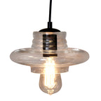 Torus Saucer Pendant with Clear Glass