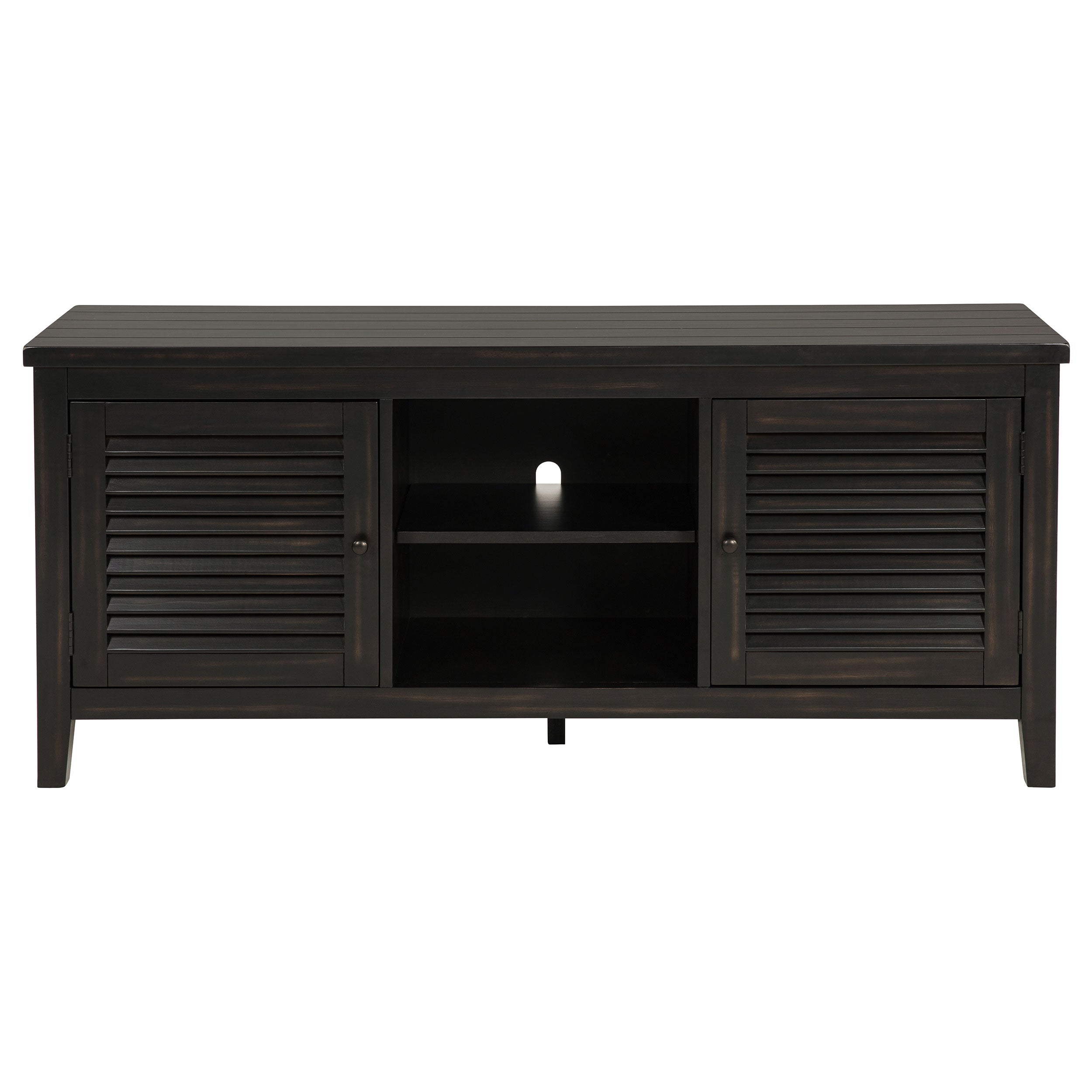 Sutter Distressed Java 2-Door TV Stand
