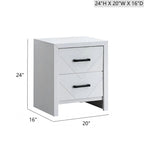 Morris G0093-N 2 Drawer Nightstand