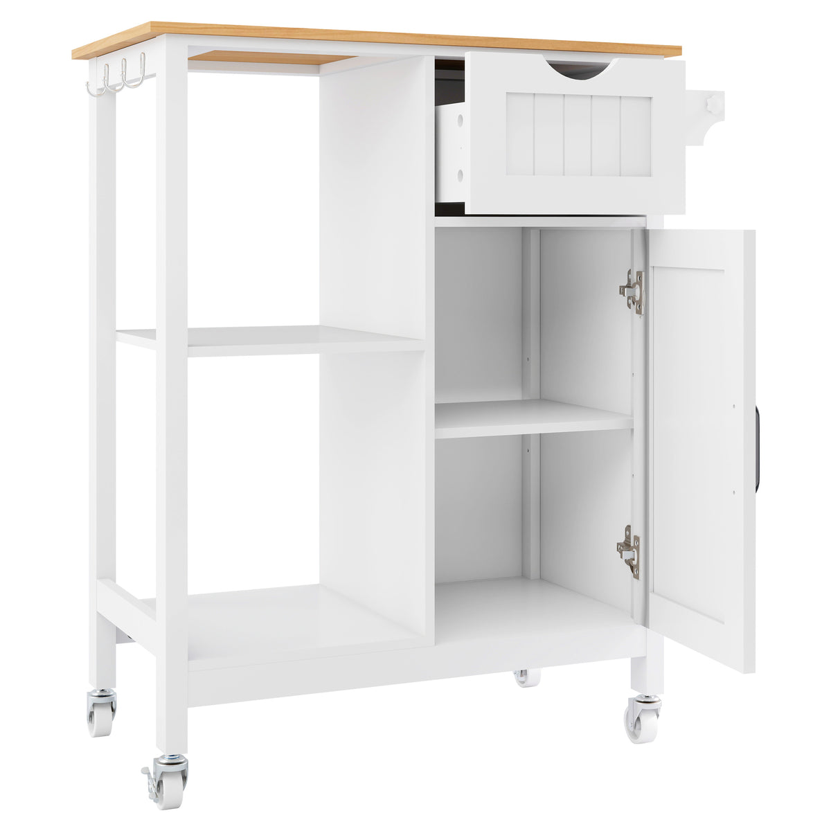 Kitchen Island Cart with Mobile Storage